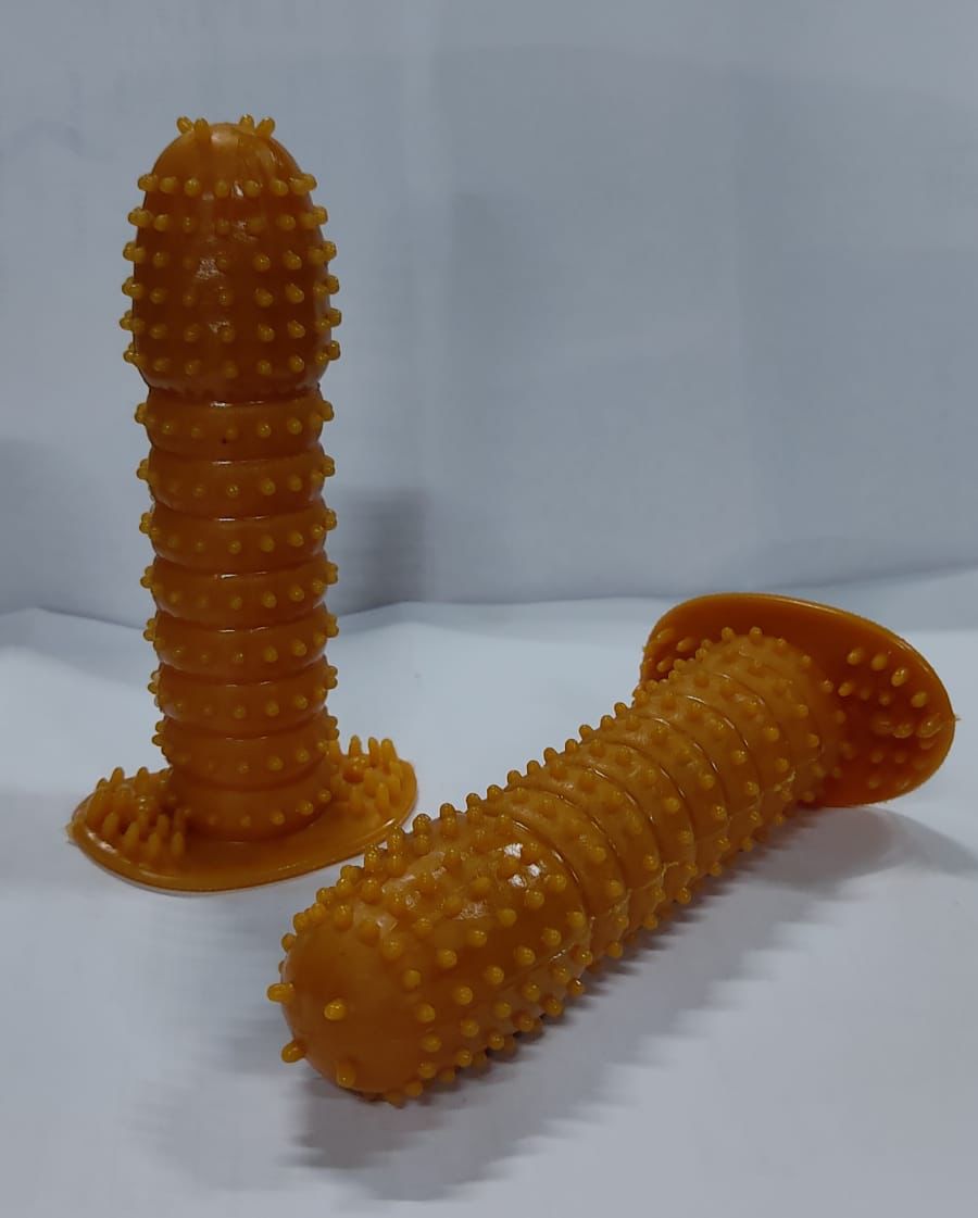 Crystal Silicone Reusable Condom in Skin Tone